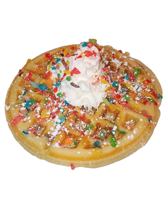 Fruity Pebbles Belgian Waffles