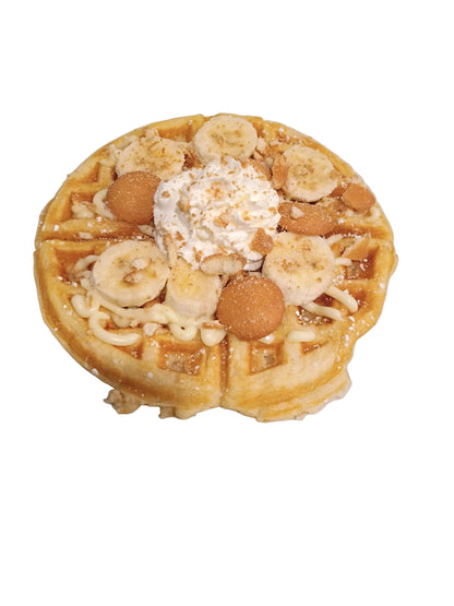 Banana Pudding Belgian Waffles
